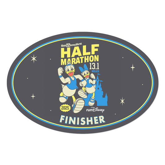RunDisney Marathon Weekend 2025 Half Marathon 13.1 Miles FINISHER Decal or Car Magnet