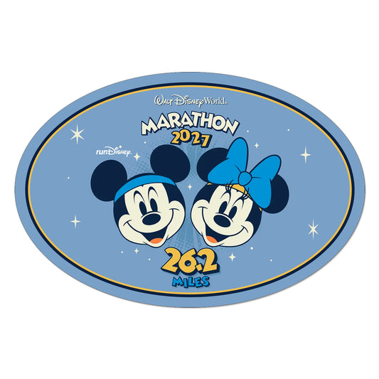 RunDisney Marathon Weekend 2027 Marathon 26.2 Miles NO WORDS or FINISHER Decal or Car Magnet