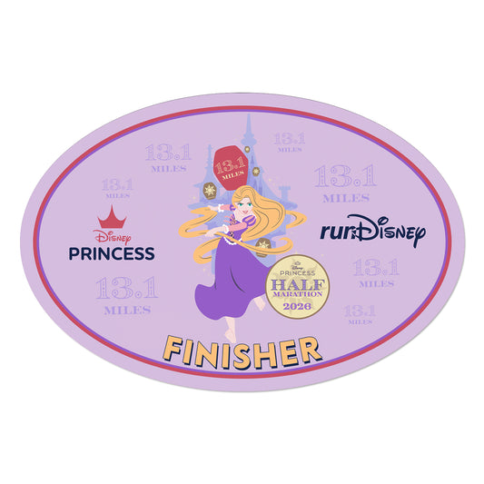 RunDisney Princess Half Marathon Weekend 2026 Princess Half Marathon 13.1 Miles FINISHER Decal or Car Magnet