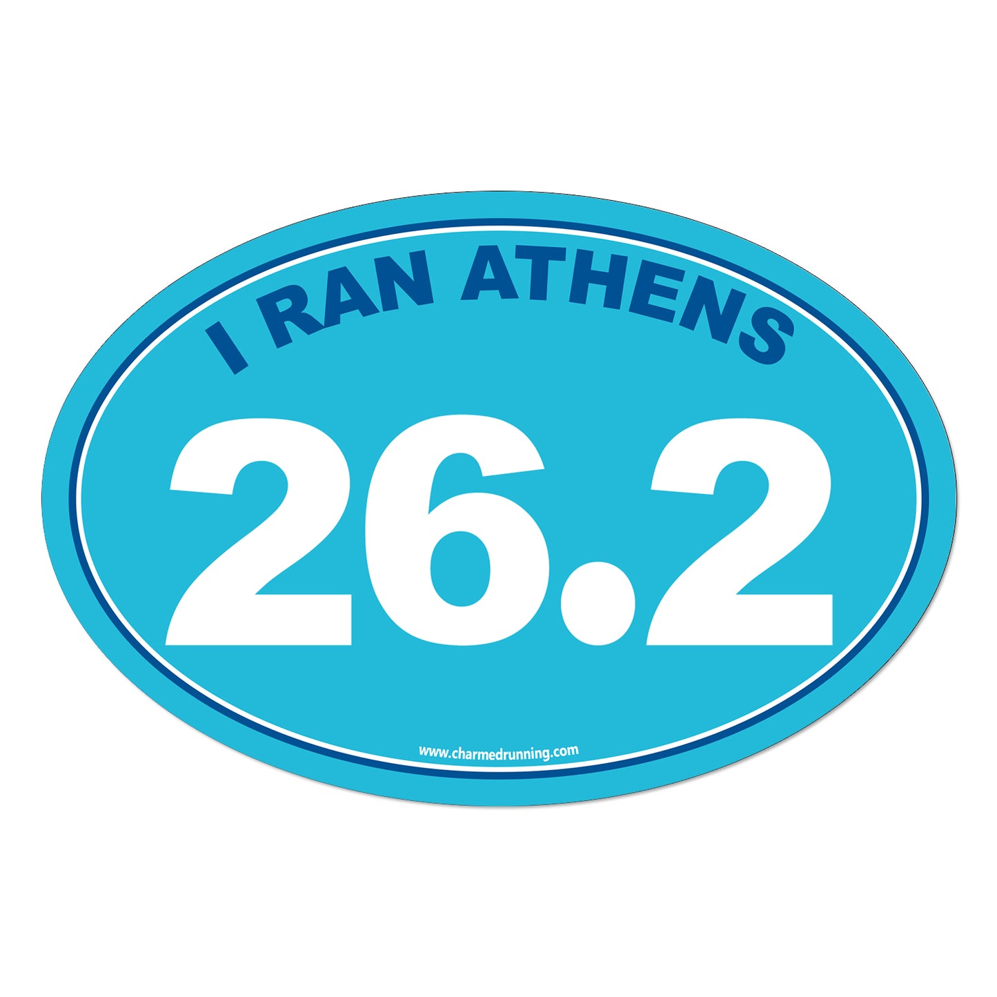 I Ran Athens 26.2 Marathon with No Year Decal or Car Magnet