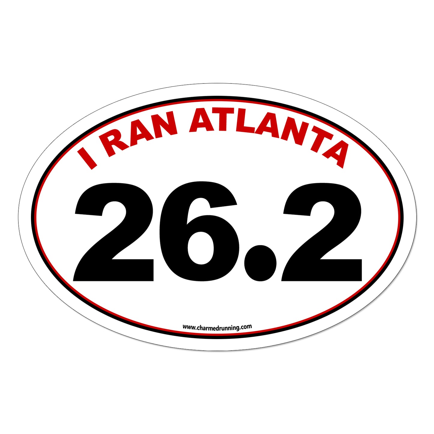 I Ran Atlanta 26.2 Marathon with No Year Decal or Car Magnet