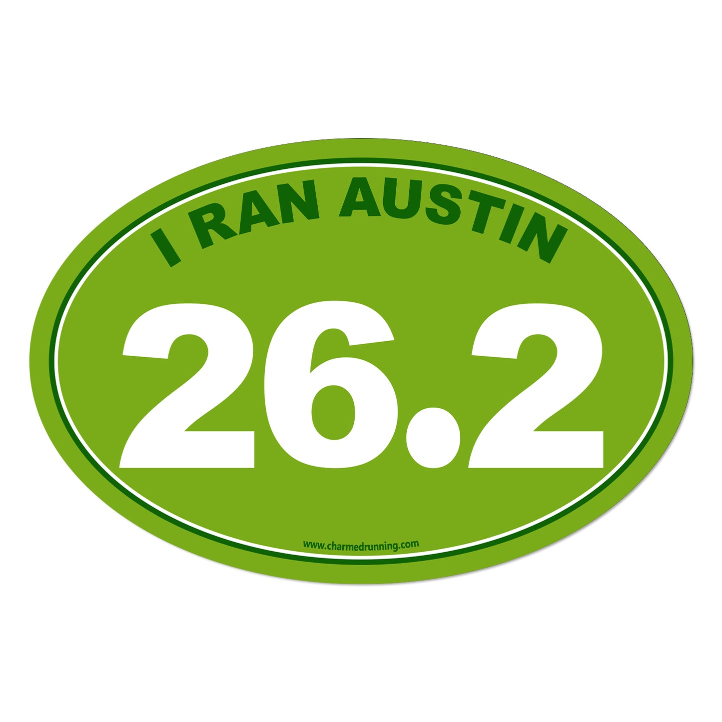 I Ran Austin 26.2 Marathon with No Year Decal or Car Magnet