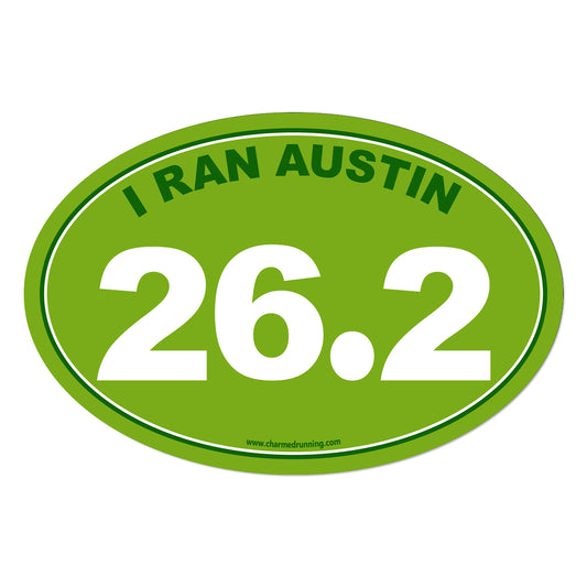 I Ran Austin 26.2 Marathon with No Year Decal or Car Magnet