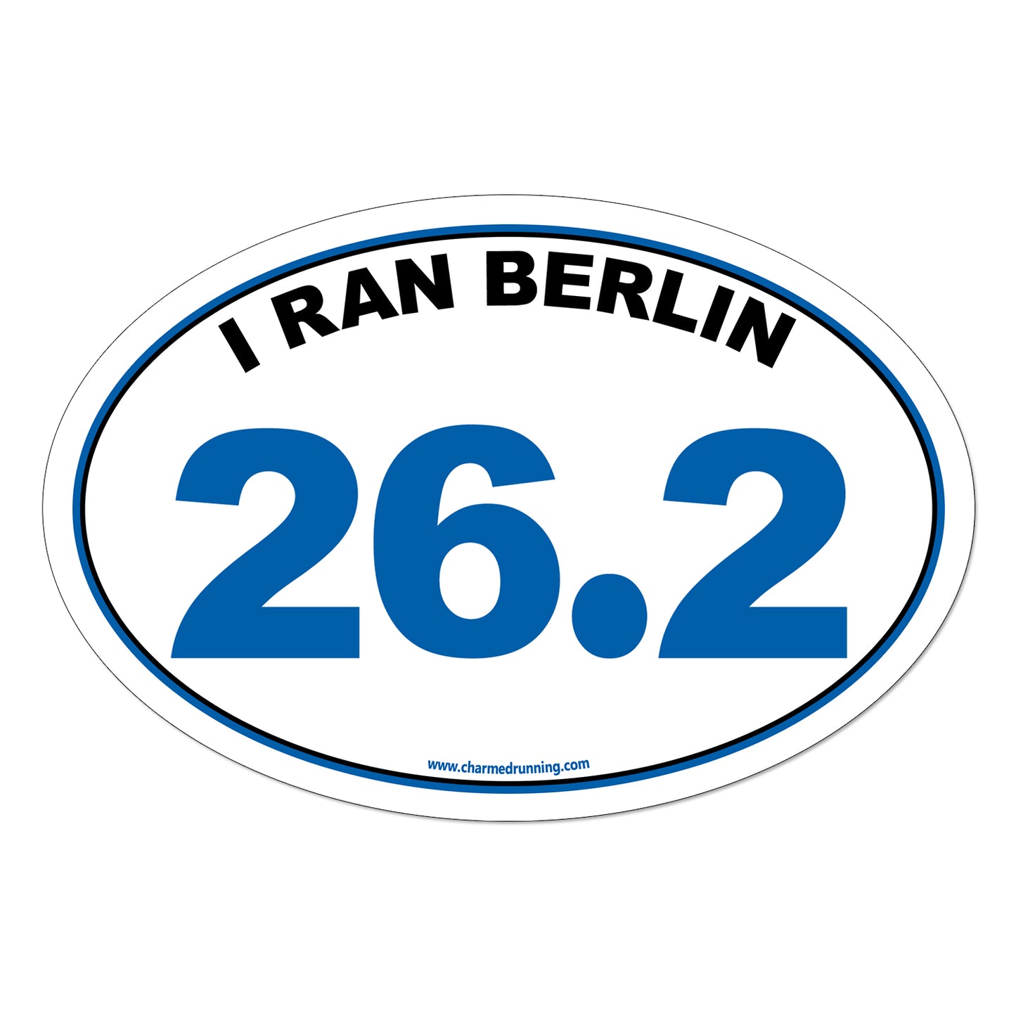 I Ran Berlin 26.2 Marathon with No Year Decal or Car Magnet