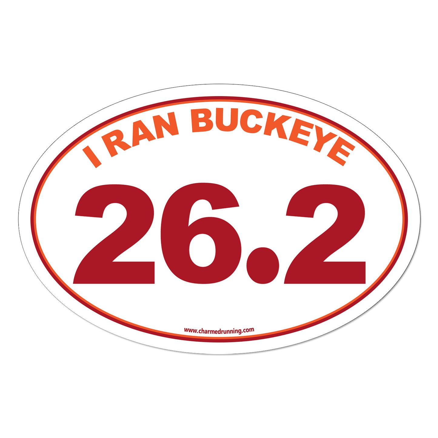I Ran Buckeye 26.2 Marathon with No Year Decal or Car Magnet