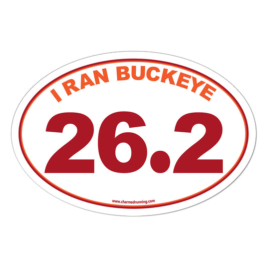 I Ran Buckeye 26.2 Marathon with No Year Decal or Car Magnet