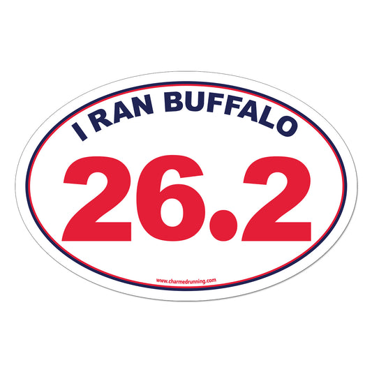 I Ran Buffalo 26.2 Marathon with No Year Decal or Car Magnet