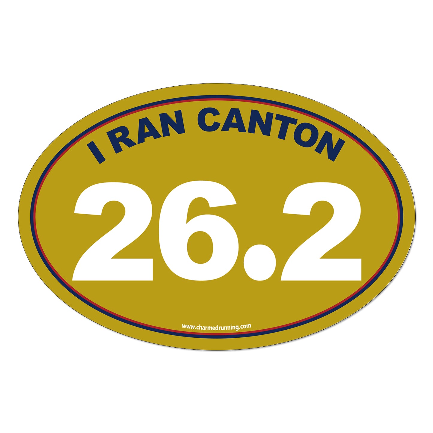 I Ran Canton 26.2 Marathon with No Year Decal or Car Magnet