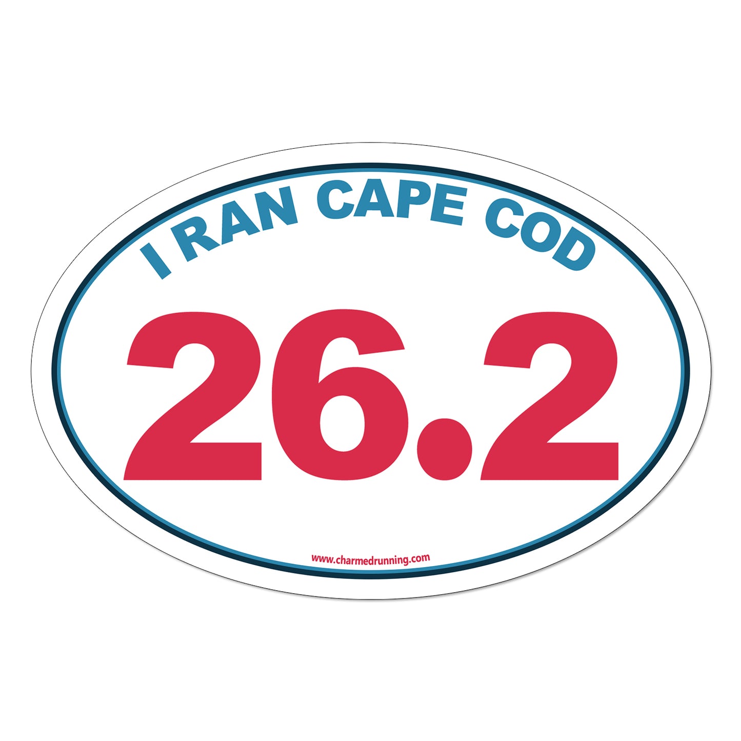 I Ran Cape Cod 26.2 Marathon with No Year Decal or Car Magnet