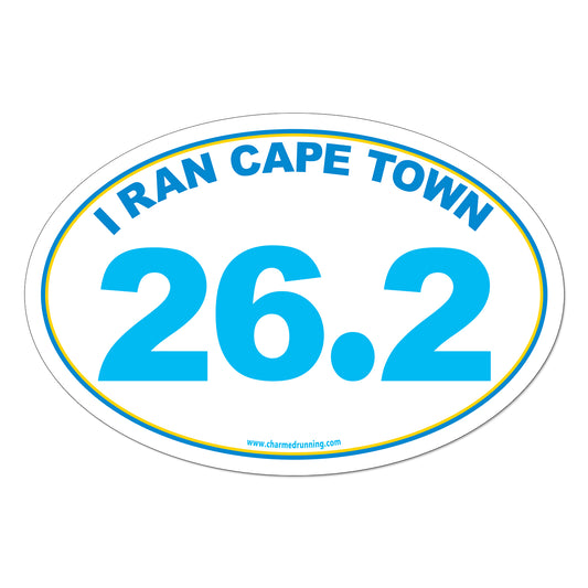 I Ran Cape Town 26.2 Marathon with No Year Decal or Car Magnet
