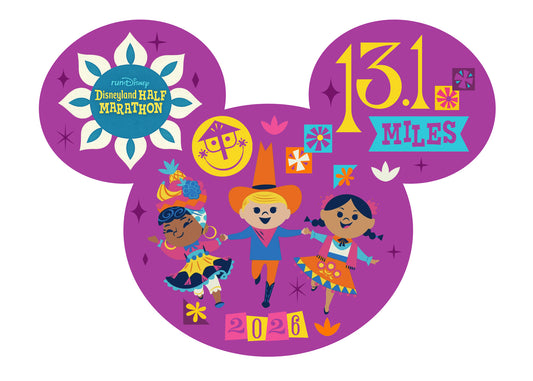 Disneyland Half Marathon Weekend Races 2026 Half Marathon Mickey Mouse Head Decal ONLY