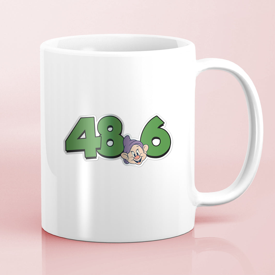RunDisney Marathon Weekend 2027 Dopey Challenge 48.6 Miles Dopey Decimal Water Bottle Mug Sticker