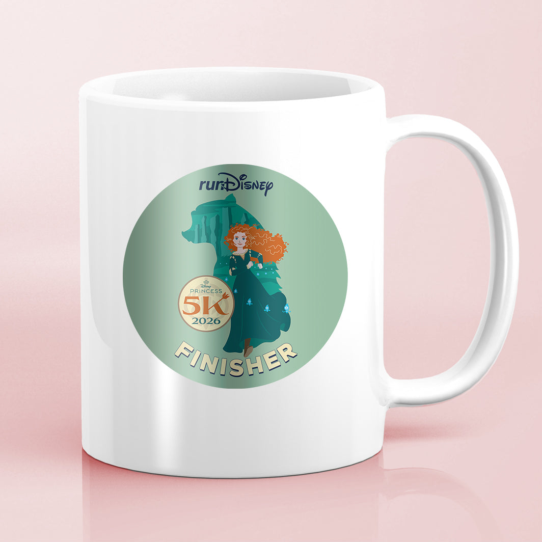 RunDisney Princess Half Marathon Weekend 2026 Princess 5K 3.1 Miles FINISHER Water Bottle Mug Sticker THEMED