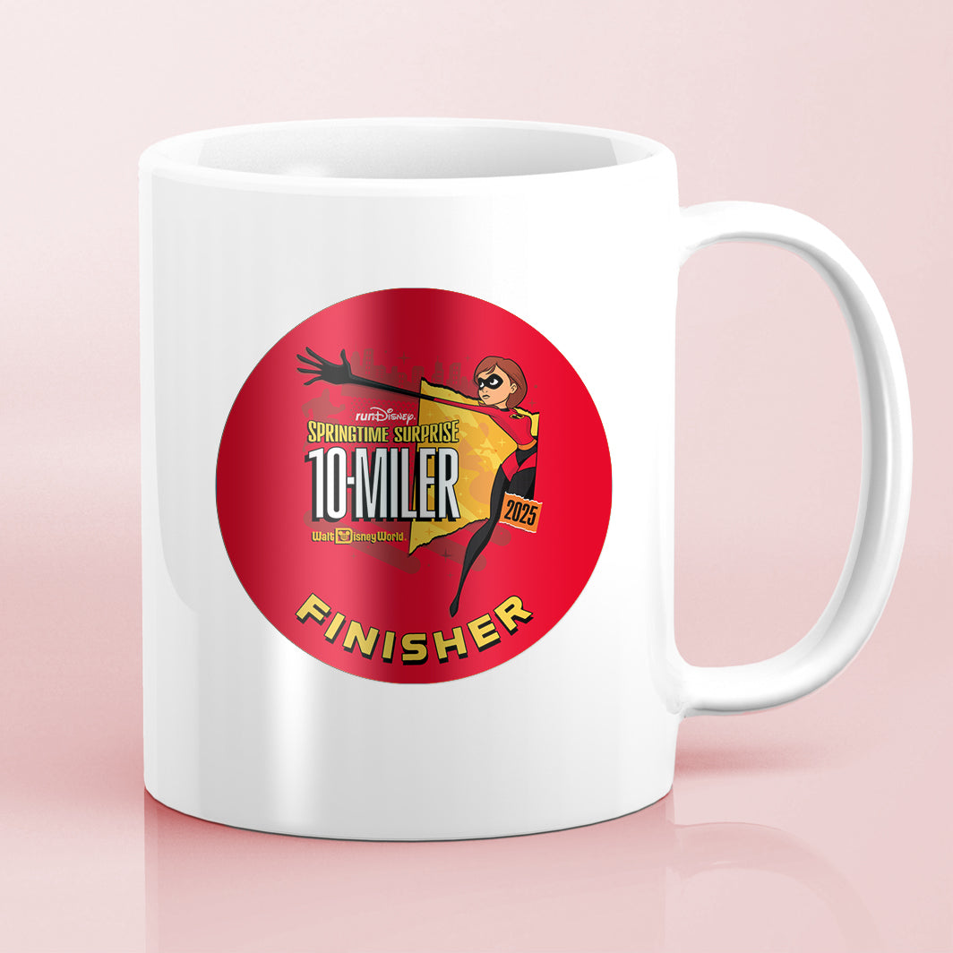 RunDisney Springtime Races 2025 10-Miler 10 Miles FINISHER Water Bottle Mug Sticker
