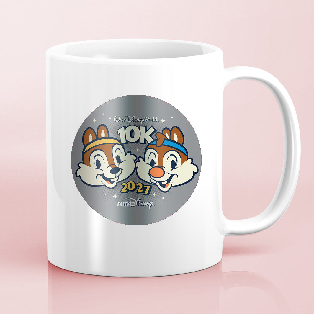 RunDisney Marathon Weekend 2027 10K 6.2 Miles NO WORDS or FINISHER Water Bottle Mug Sticker