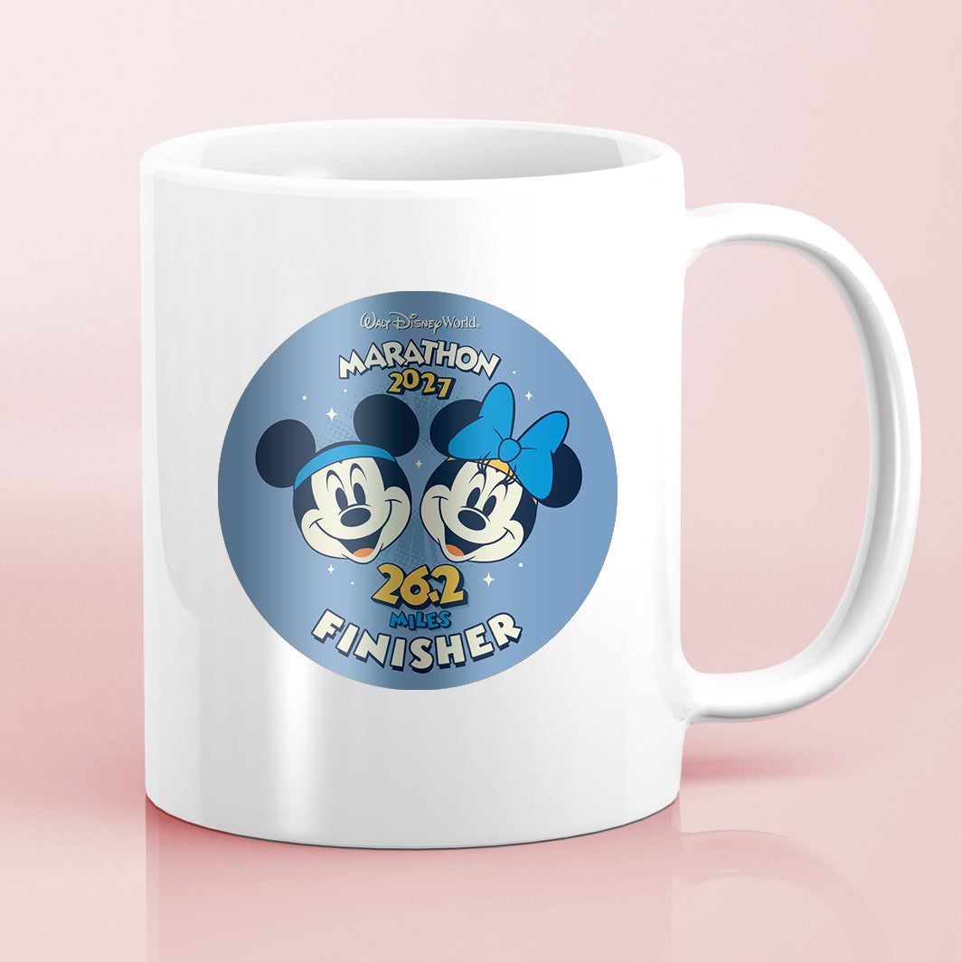 RunDisney Marathon Weekend 2027 Marathon 26.2 Miles NO WORDS or FINISHER Water Bottle Mug Sticker