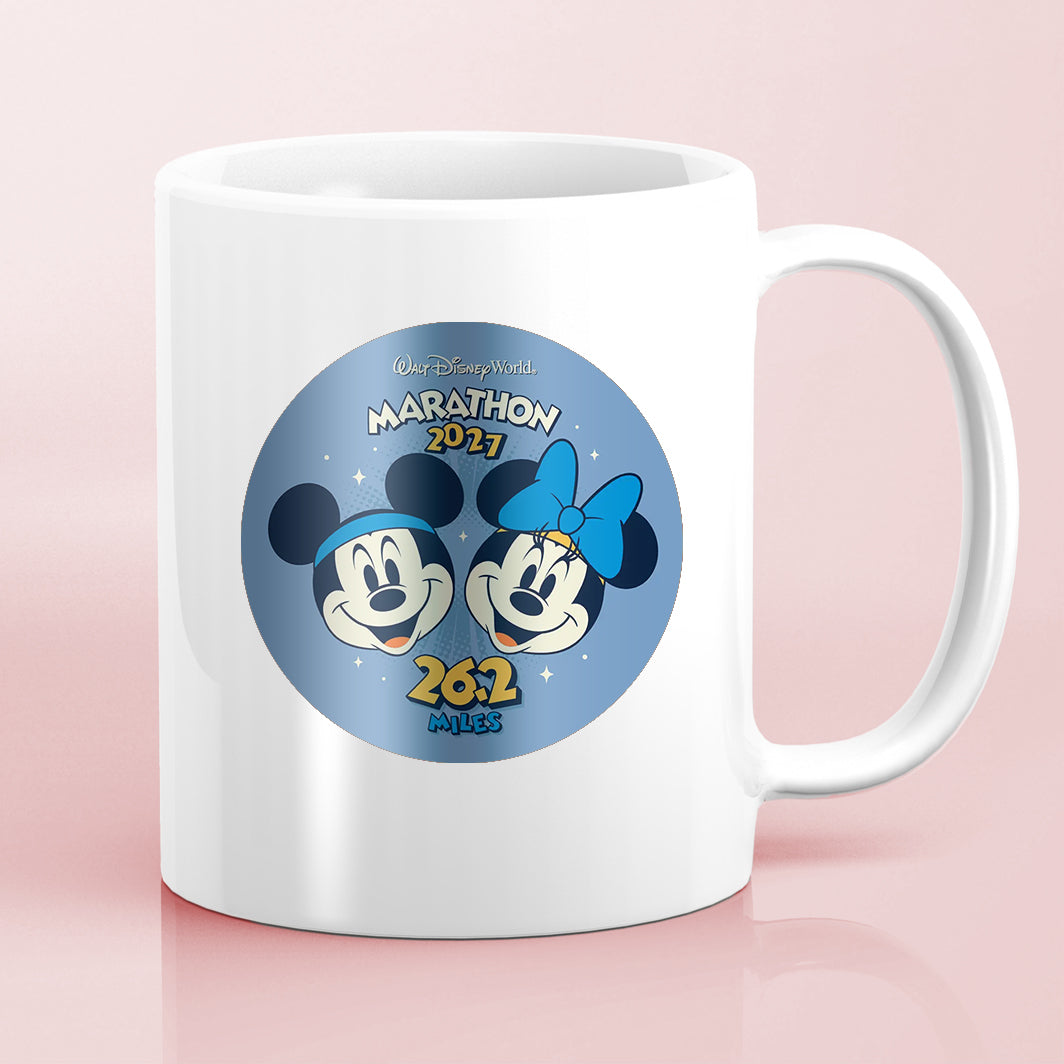 RunDisney Marathon Weekend 2027 Marathon 26.2 Miles NO WORDS or FINISHER Water Bottle Mug Sticker