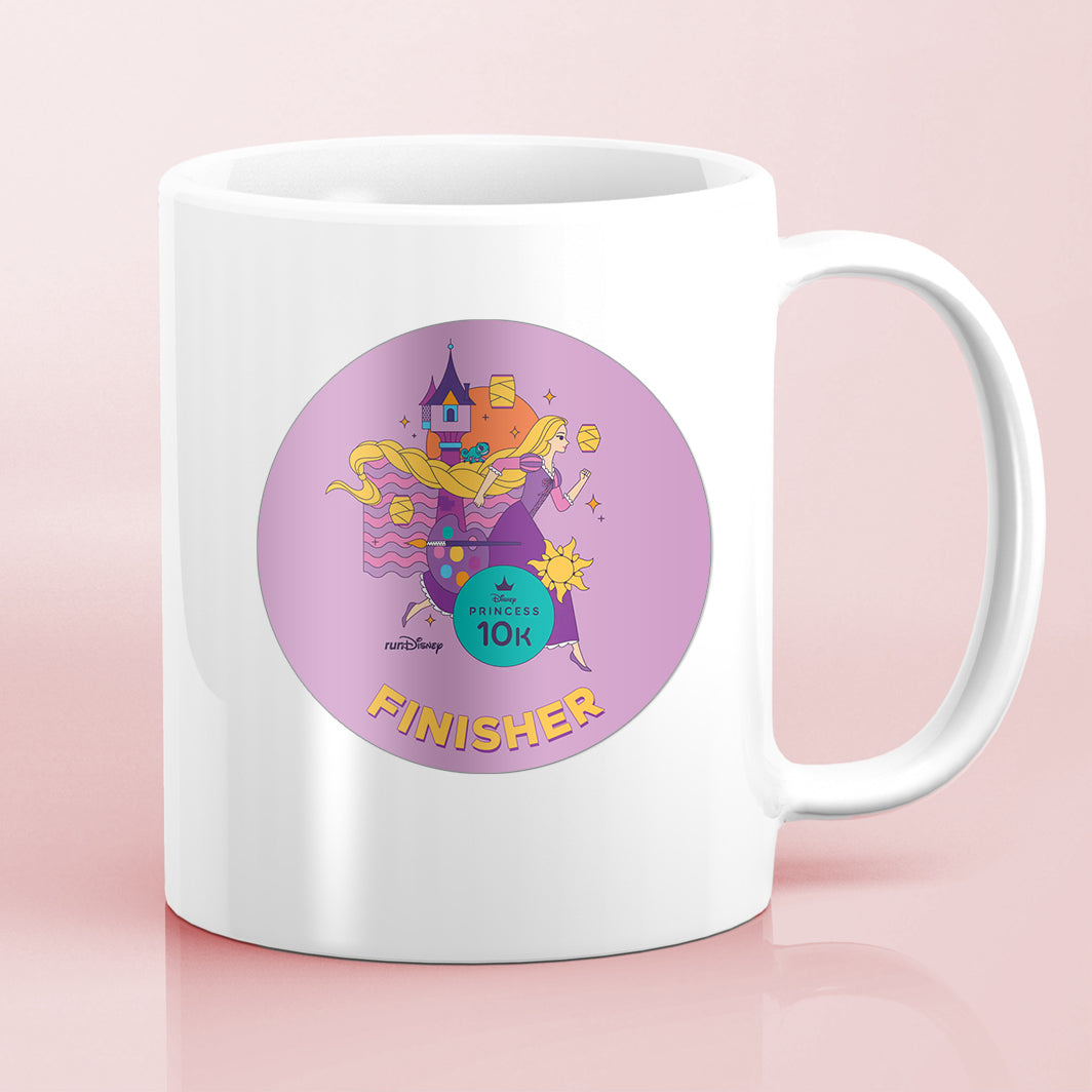 RunDisney Princess Half Marathon Weekend 2024 Princess 10K 6.2 Miles FINISHER Water Bottle Mug Sticker