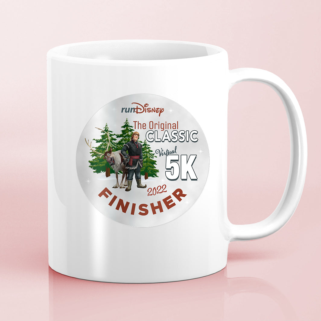 RunDisney Summer Virtual Series 2022 Original Classic 5K 3.1 Miles FINISHER Water Bottle Mug Sticker