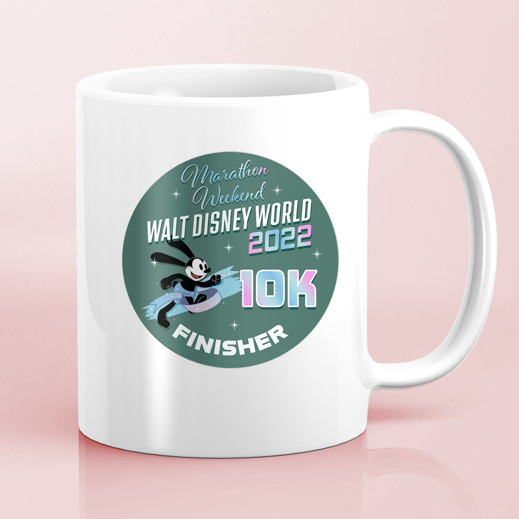 RunDisney Marathon Weekend 2022 10K 6.2 Miles FINISHER Water Bottle Mug Sticker
