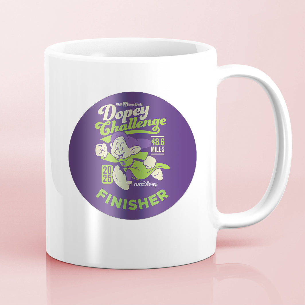 RunDisney Marathon Weekend 2025 Dopey Challenge 48.6 Miles FINISHER Water Bottle Mug Sticker