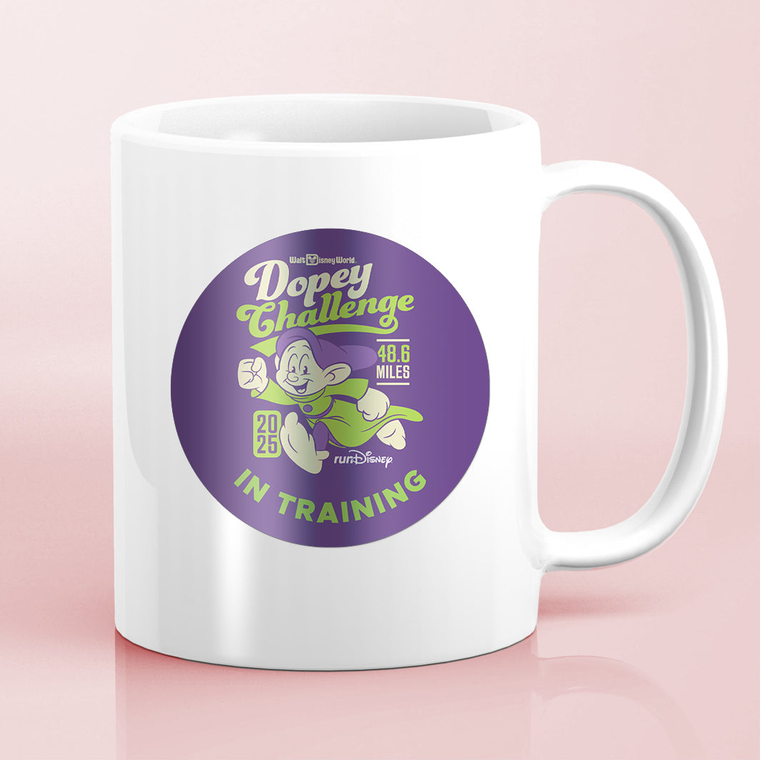 RunDisney Marathon Weekend 2025 Dopey Challenge 48.6 Miles IN TRAINING Water Bottle Mug Sticker