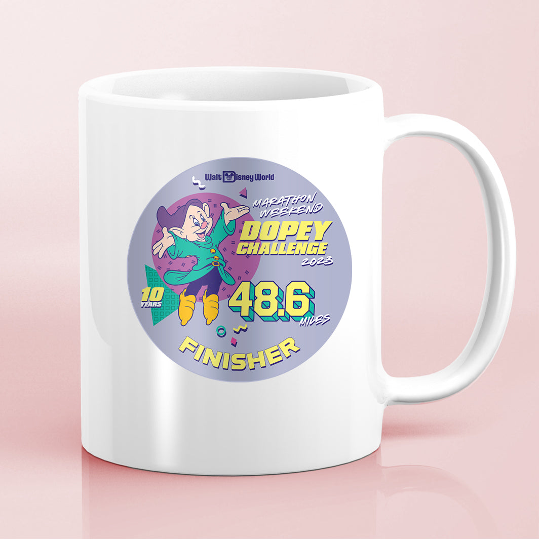 RunDisney Marathon Weekend 2023 Dopey Challenge 48.6 Miles FINISHER Water Bottle Mug Sticker