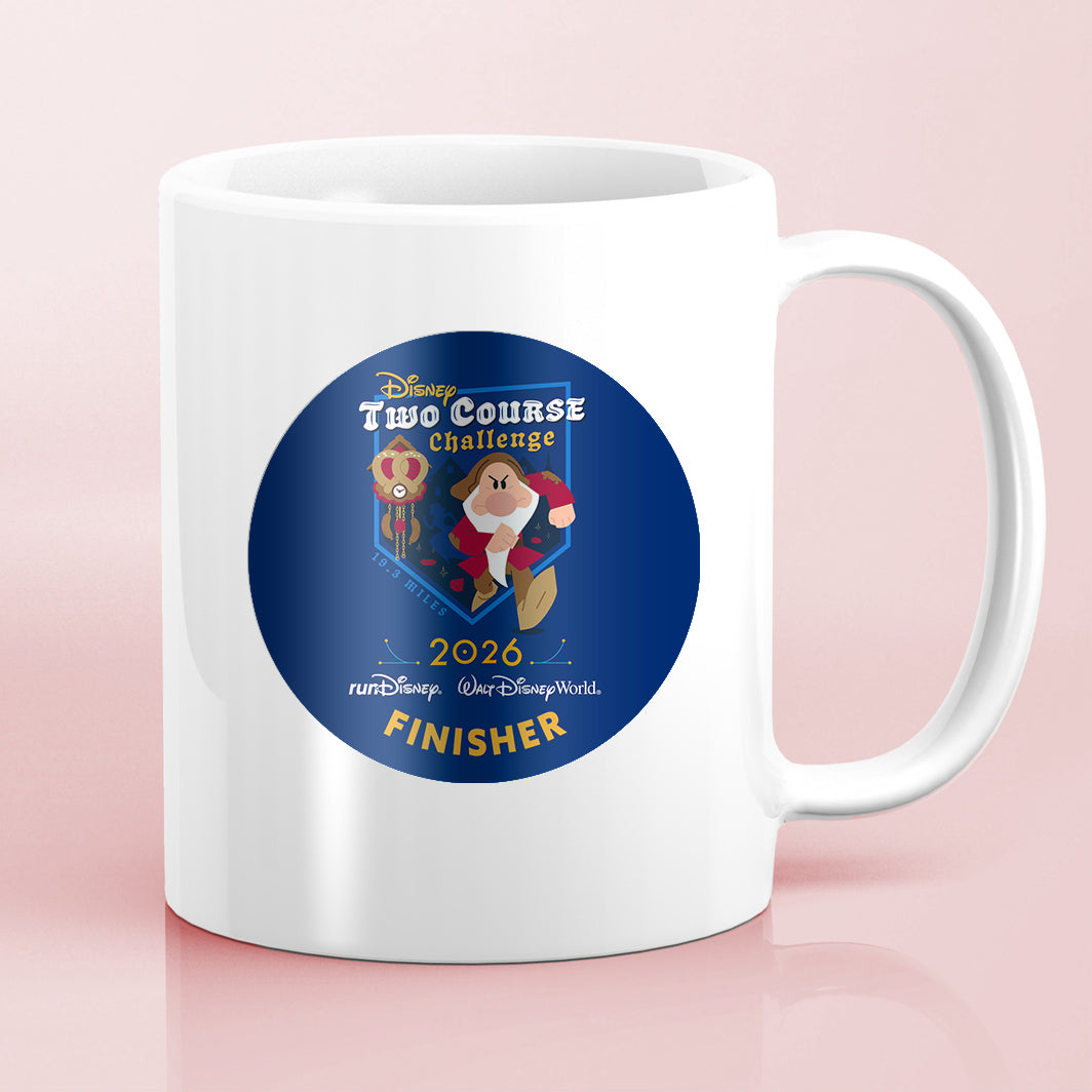 RunDisney Wine & Dine Weekend 2026 Two-Course Challenge 19.3 Miles NO WORDS or FINISHER Water Bottle Mug Sticker