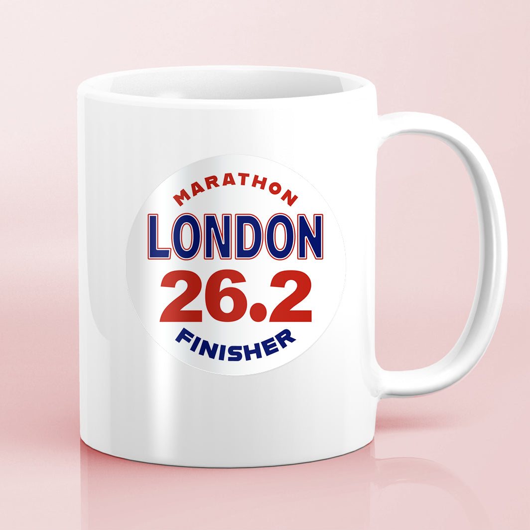 London 26.2 Marathon FINISHER Water Bottle Mug Sticker