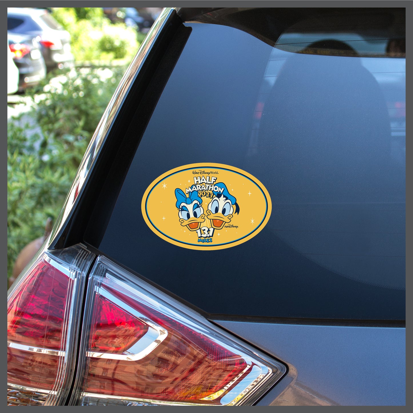 RunDisney Marathon Weekend 2027 Half Marathon 13.1 Miles NO WORDS or FINISHER Decal or Car Magnet