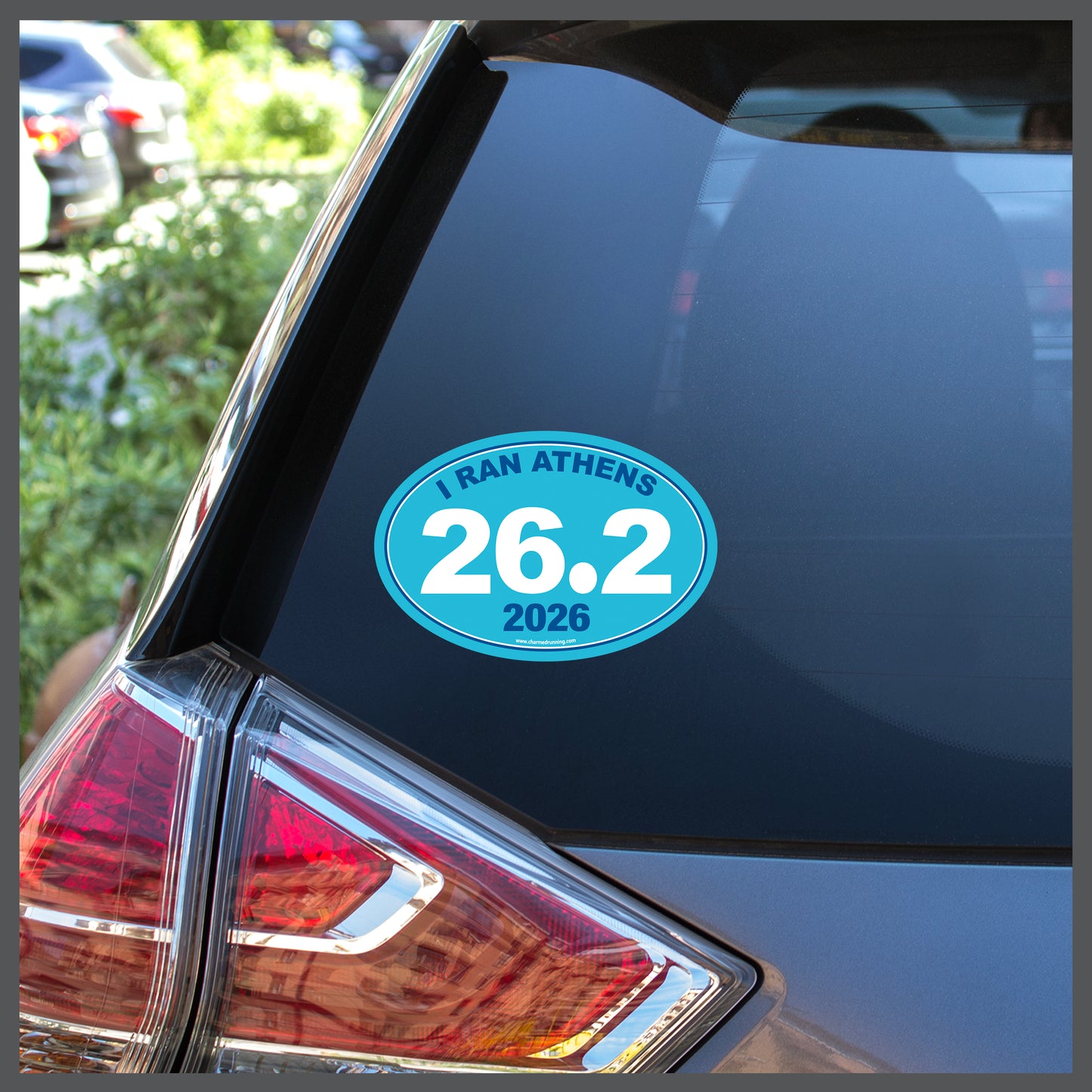 I Ran Athens 26.2 Marathon with Custom Year Decal or Car Magnet