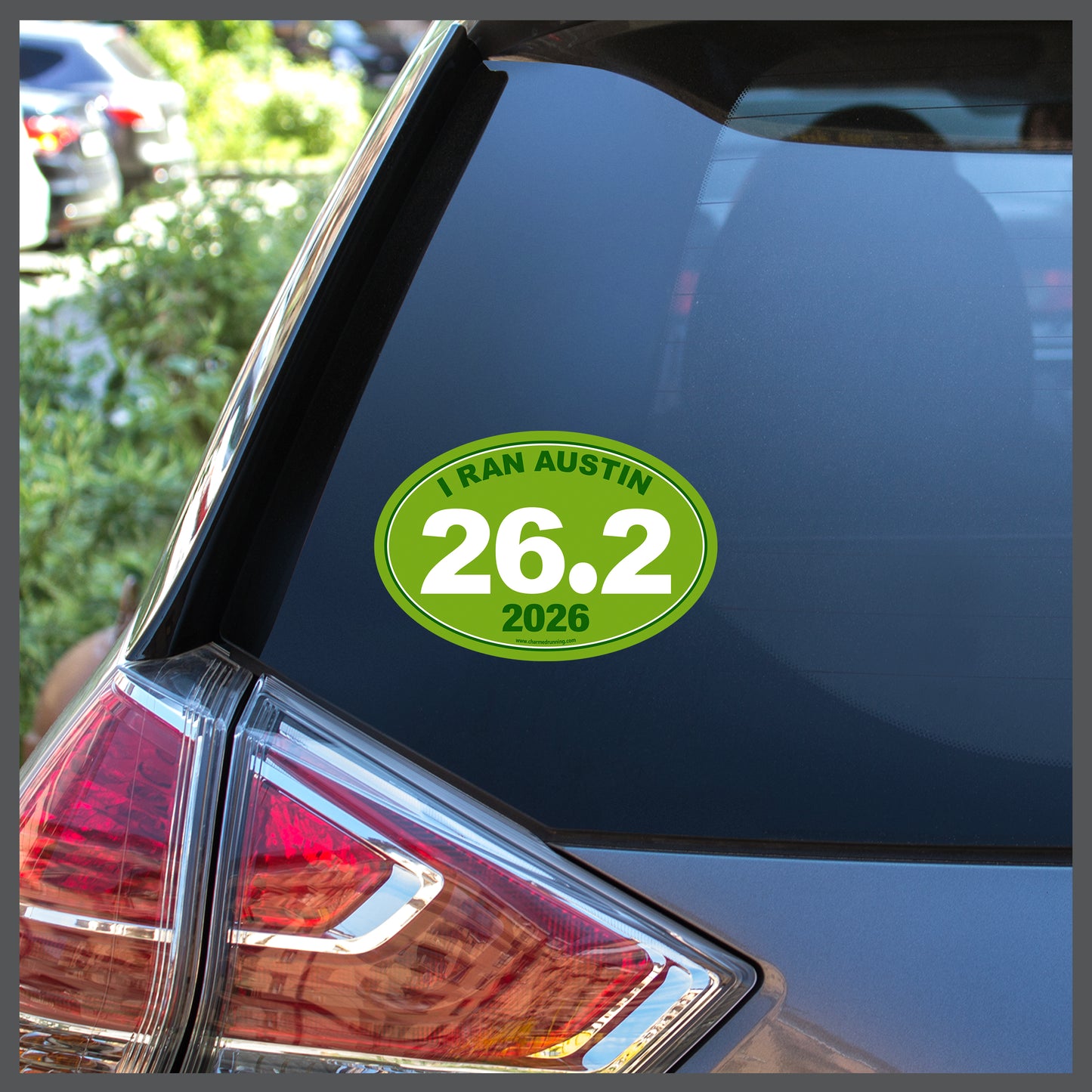 I Ran Austin 26.2 Marathon with Custom Year Decal or Car Magnet