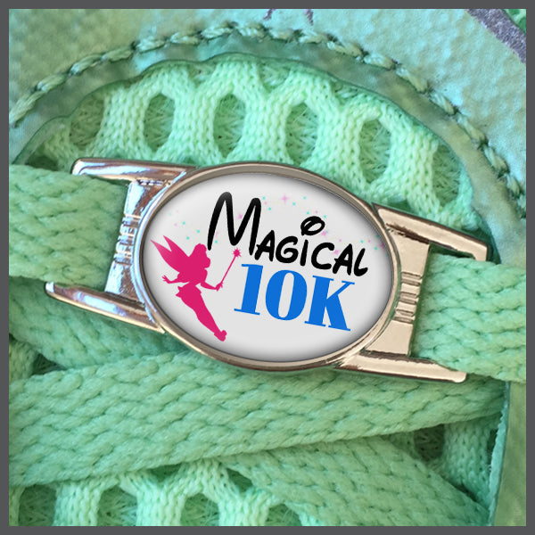 RunDisney Magical 10K with Tinkerbell Shoe Charm or Zipper Pull