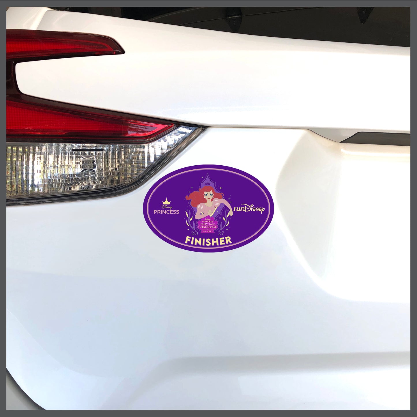 RunDisney Princess Half Marathon Weekend 2027 Princess Half Marathon 13.1 Miles FINISHER Decal or Car Magnet
