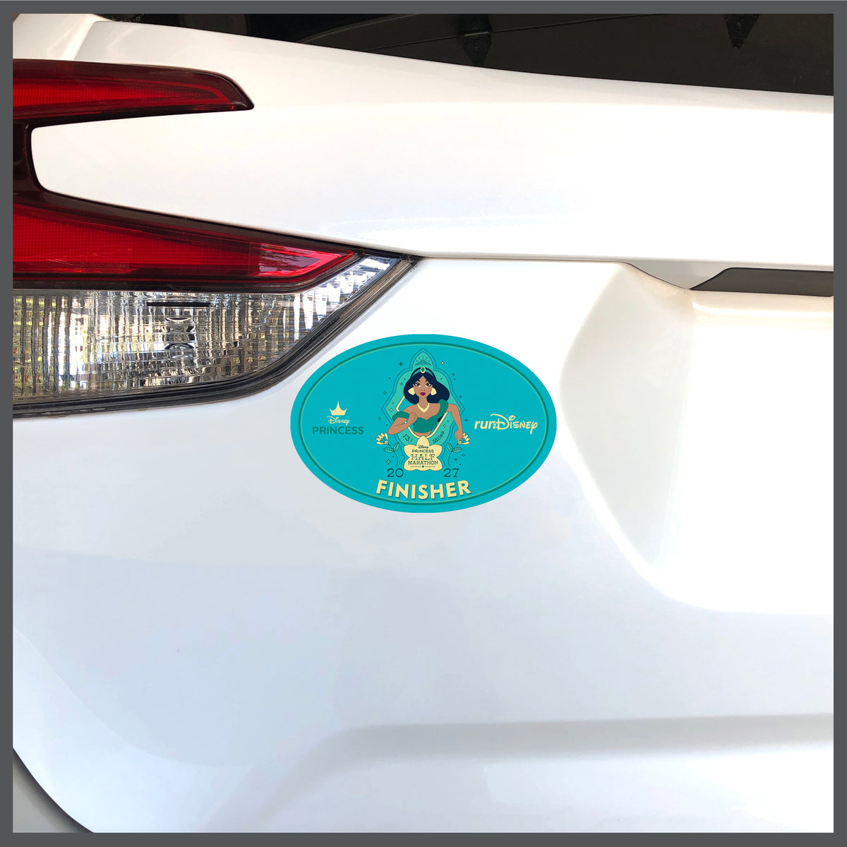 RunDisney Princess Half Marathon Weekend 2027 Princess Half Marathon 13.1 Miles FINISHER Decal or Car Magnet