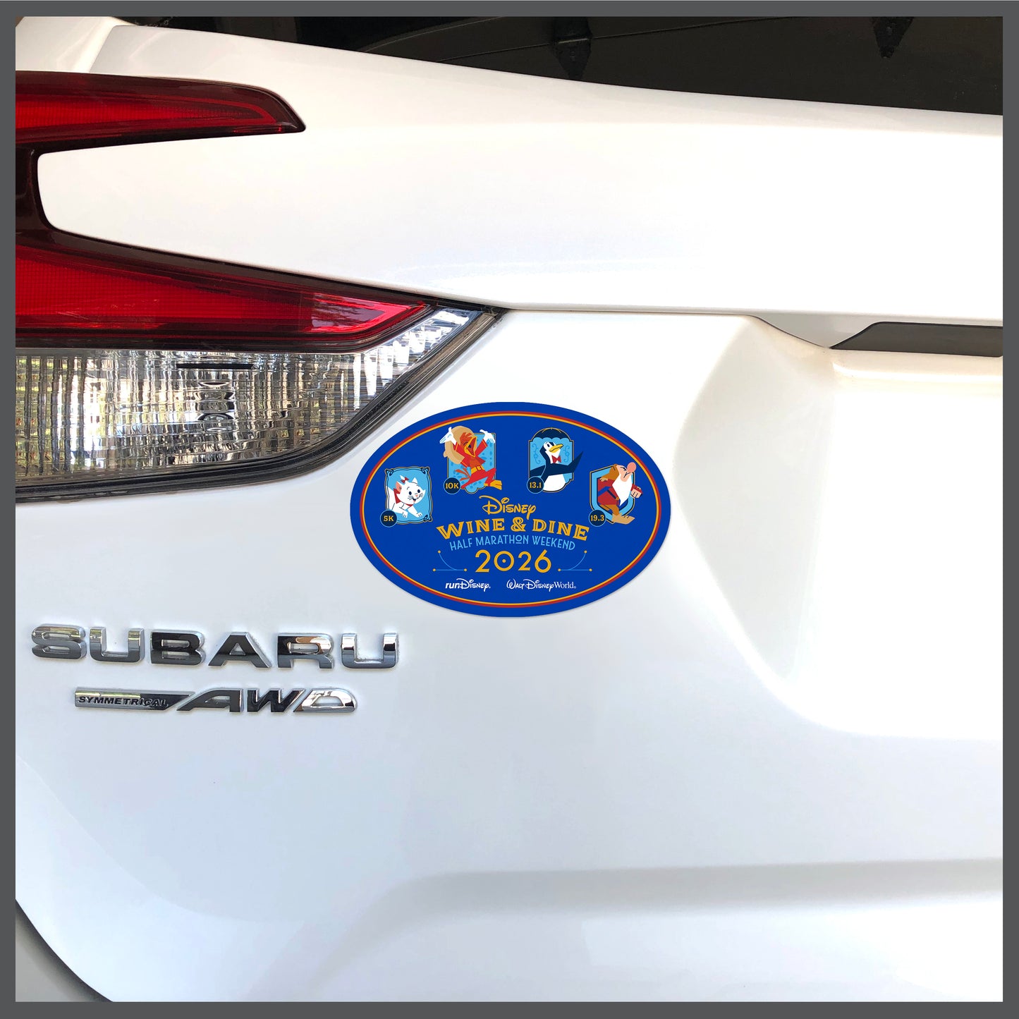 RunDisney Wine & Dine Weekend 2026 Generic NO WORDS Decal or Car Magnet