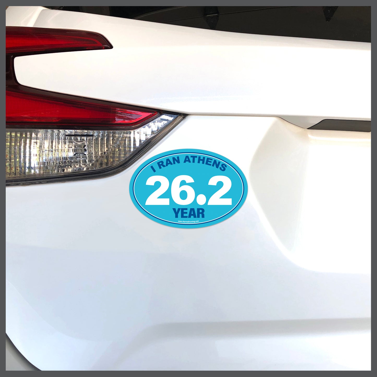 I Ran Athens 26.2 Marathon with Custom Year Decal or Car Magnet