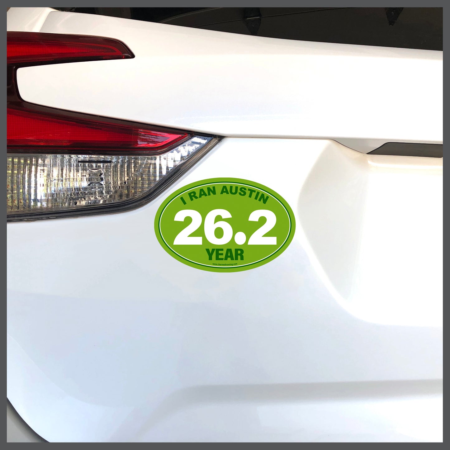 I Ran Austin 26.2 Marathon with Custom Year Decal or Car Magnet