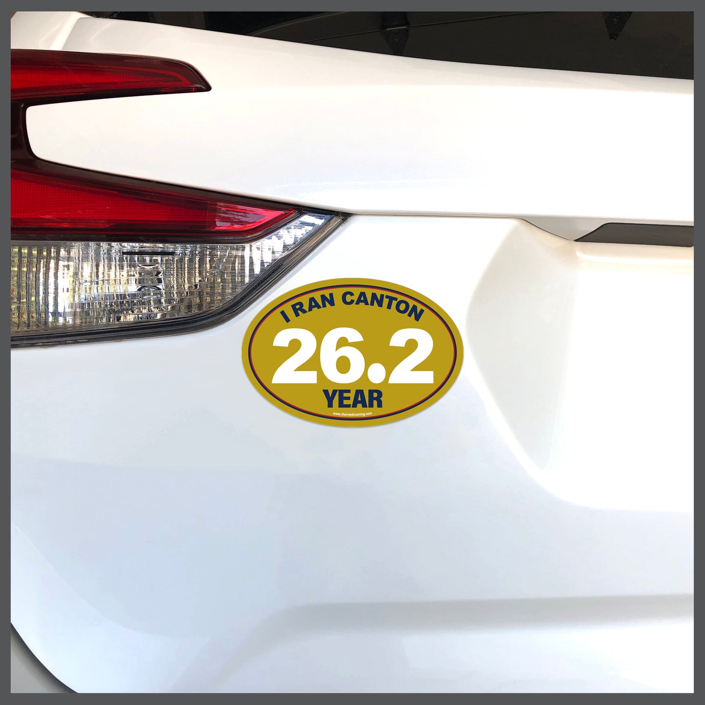 I Ran Canton 26.2 Marathon with Custom Year Decal or Car Magnet
