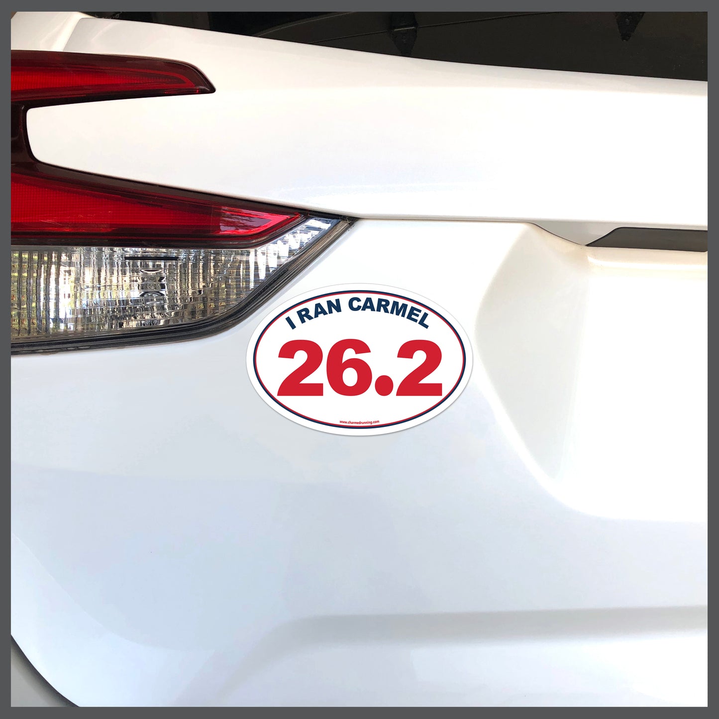 I Ran Carmel 26.2 Marathon with No Year Decal or Car Magnet