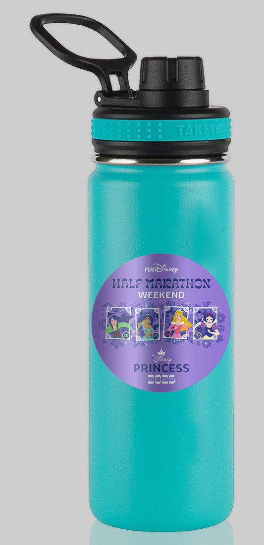 RunDisney Princess Half Marathon Weekend 2025 Princess Weekend GENERIC Water Bottle Mug Sticker
