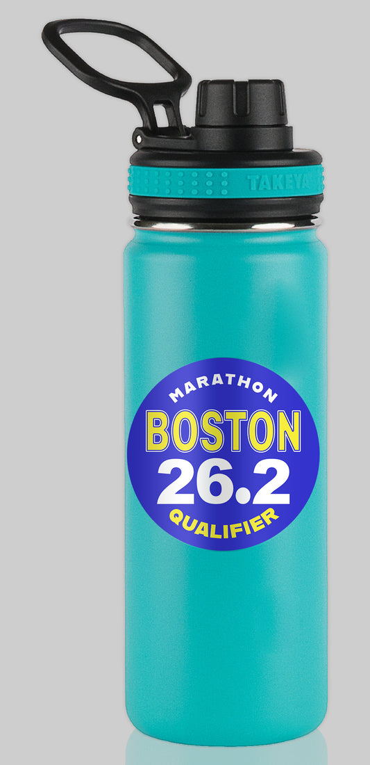 Boston Qualifier 26.2 Marathon Water Bottle Mug Sticker