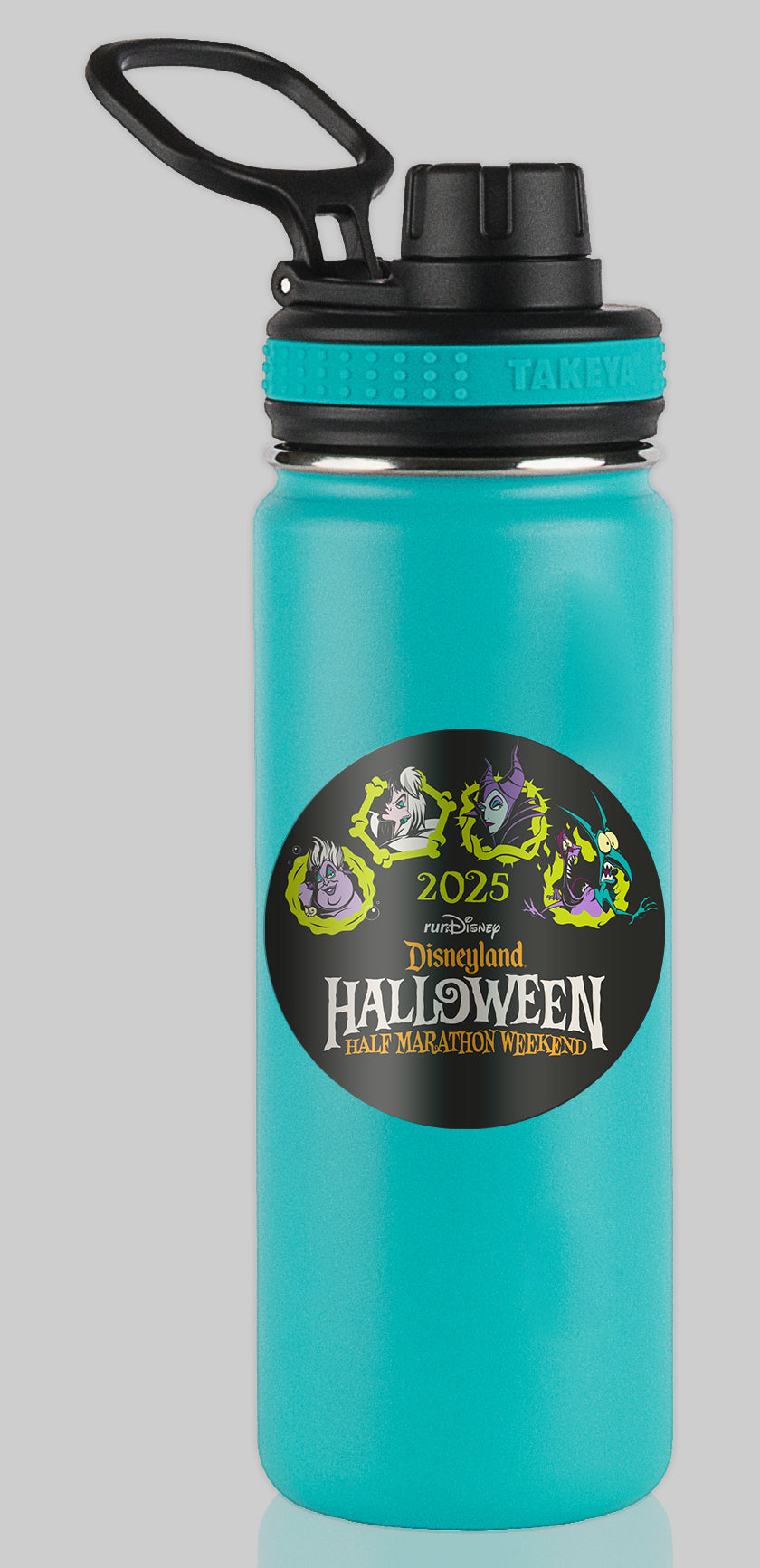 Disneyland Halloween Half Marathon Weekend 2025 Weekend Races Generic Water Bottle Mug Sticker THEMED