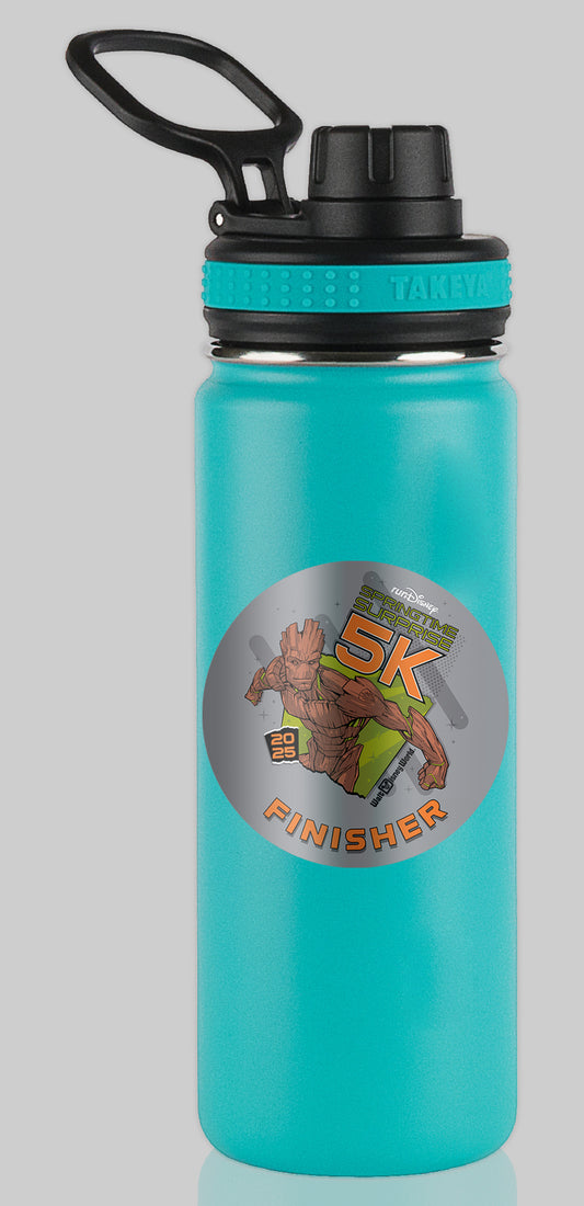 RunDisney Springtime Races 2025 5K 3.1 Miles FINISHER Water Bottle Mug Sticker
