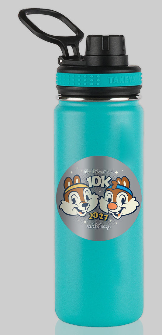 RunDisney Marathon Weekend 2027 10K 6.2 Miles NO WORDS or FINISHER Water Bottle Mug Sticker