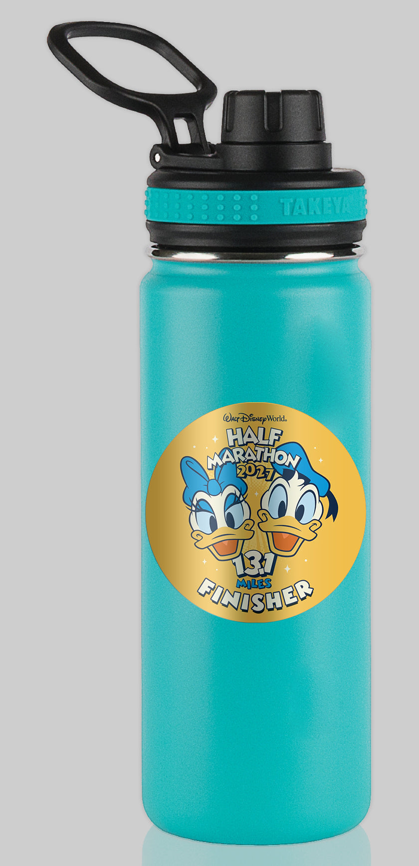 RunDisney Marathon Weekend 2027 Half Marathon 13.1 Miles NO WORDS or FINISHER Water Bottle Mug Sticker