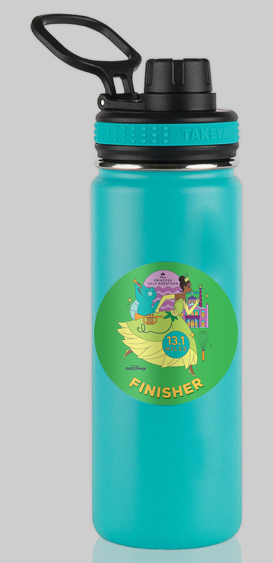 RunDisney Princess Half Marathon Weekend 2024 Princess Half Marathon 13.1 Miles FINISHER Water Bottle Mug Sticker