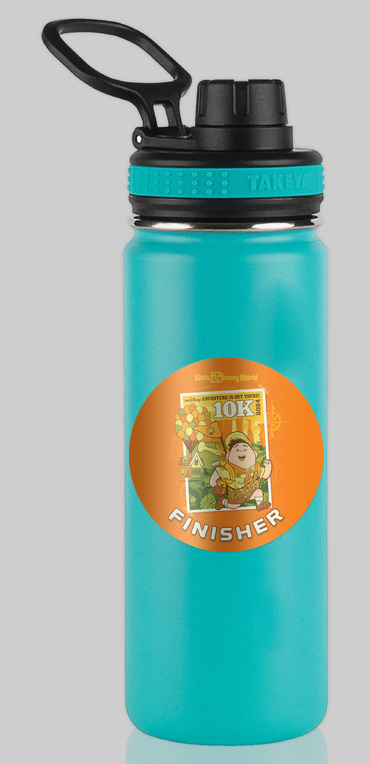 RunDisney Springtime Races 2024 10K 6.2 Miles FINISHER Water Bottle Mug Sticker