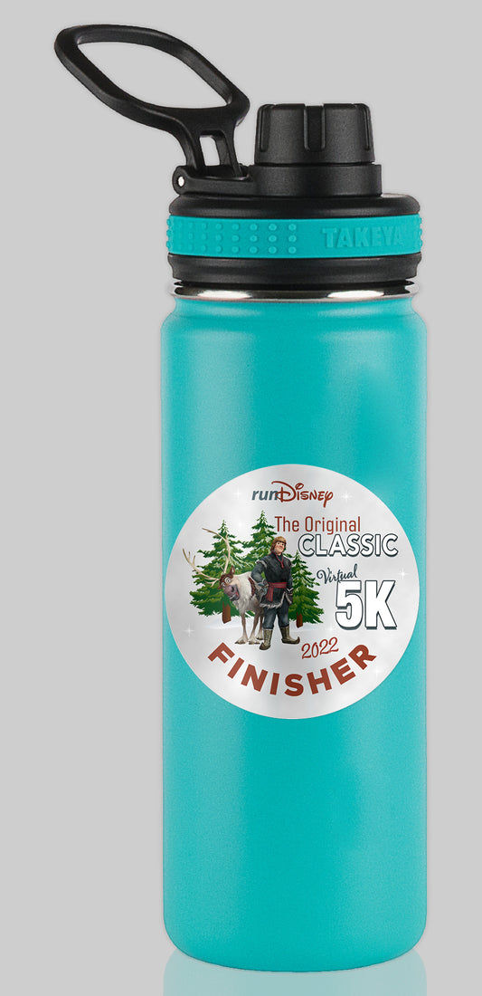 RunDisney Summer Virtual Series 2022 Original Classic 5K 3.1 Miles FINISHER Water Bottle Mug Sticker