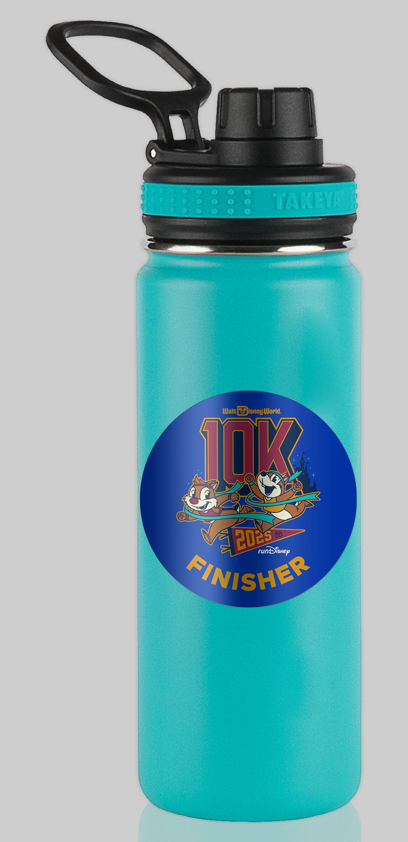 RunDisney Marathon Weekend 2025 10K 6.2 Miles FINISHER Water Bottle Mug Sticker